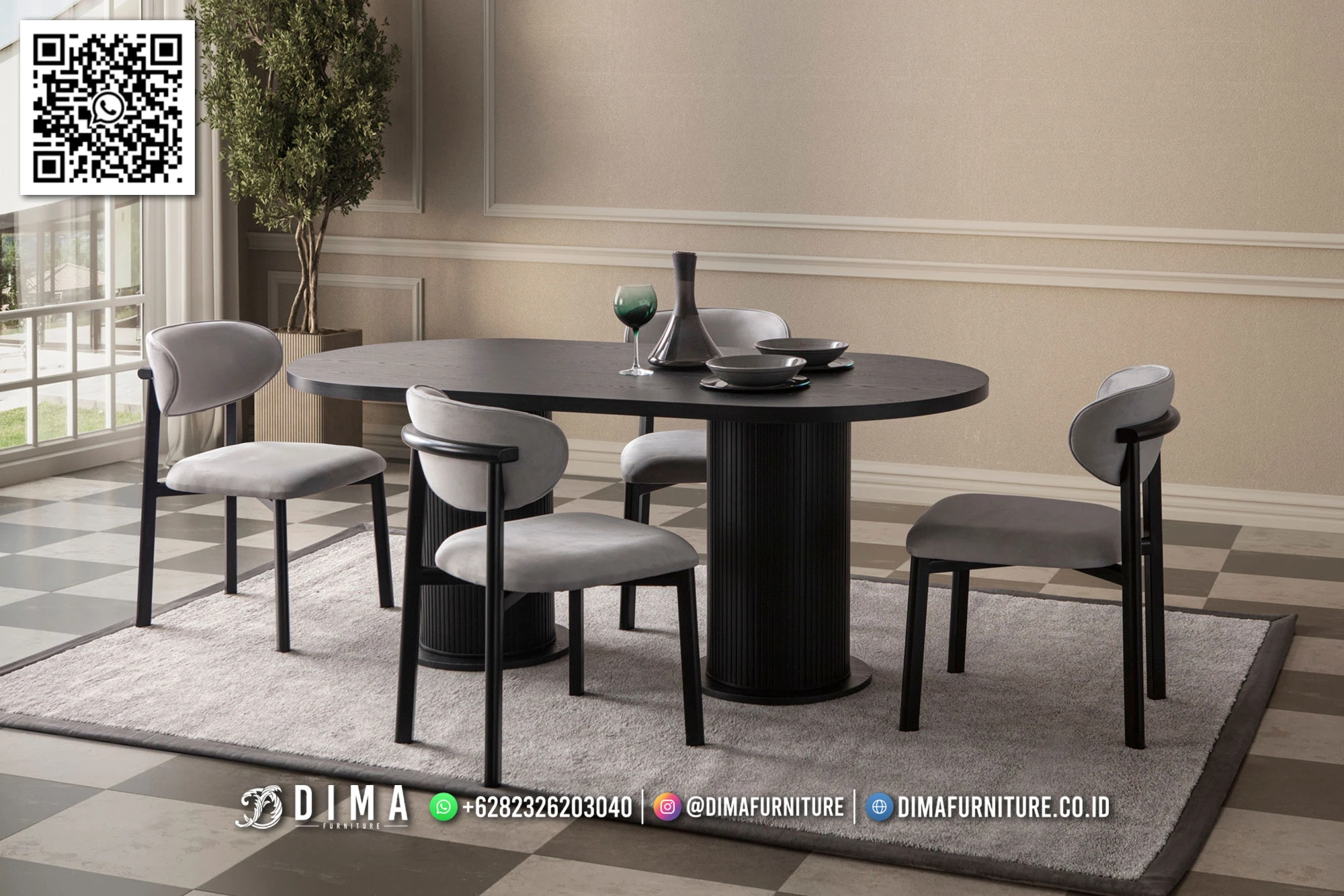 Meja Makan Minimalis Jepara Gaya Modern Eksklusif MM17 Meja Makan Minimalis Jepara Gaya Modern Eksklusif MM17