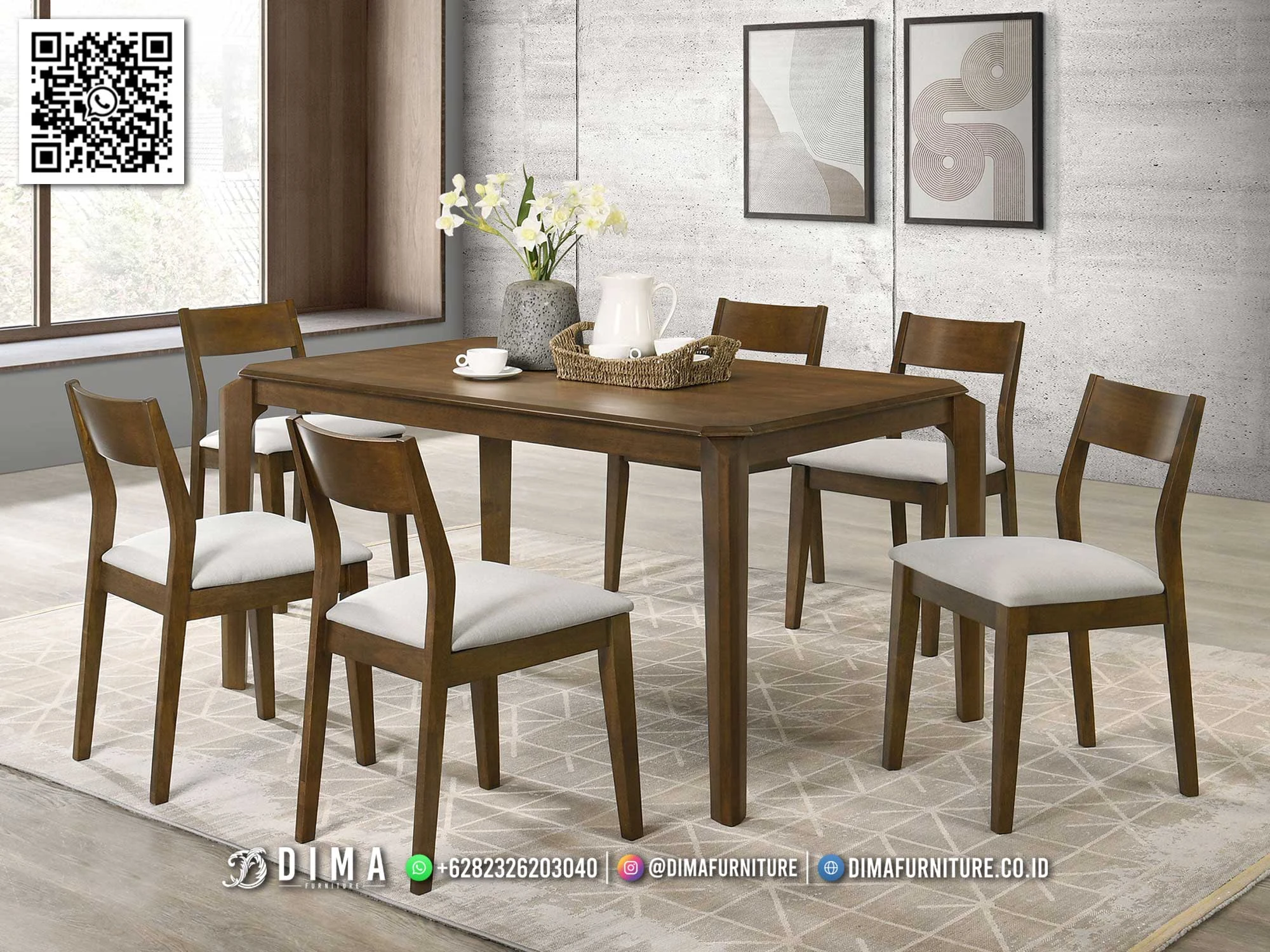 Meja Makan Minimalis Kayu Jati – Elegan dan Kokoh MM36 Meja Makan Minimalis Kayu Jati – Elegan dan Kokoh MM36