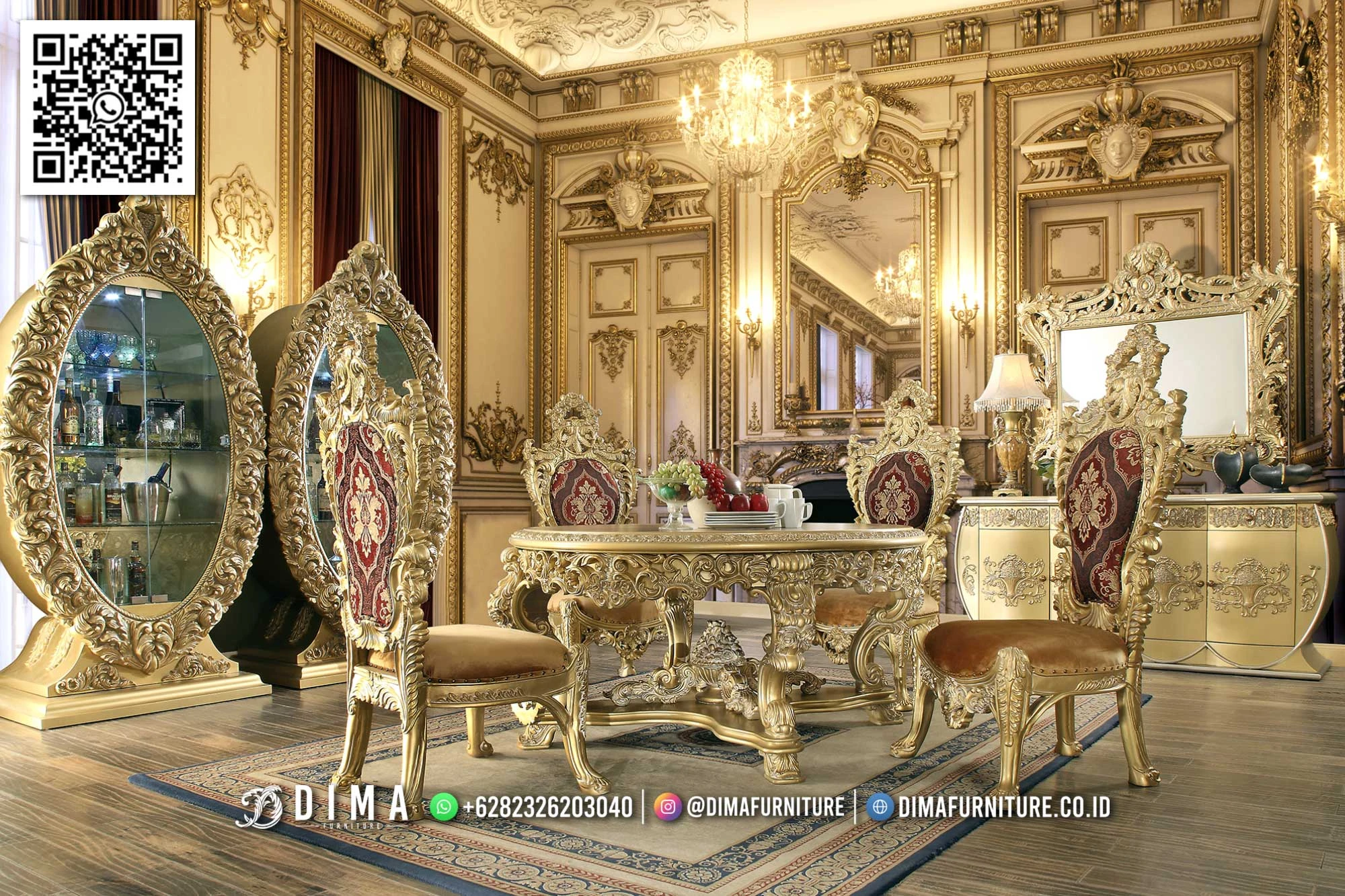 Meja Makan Mewah Ukiran Meja Makan Mewah Ukiran