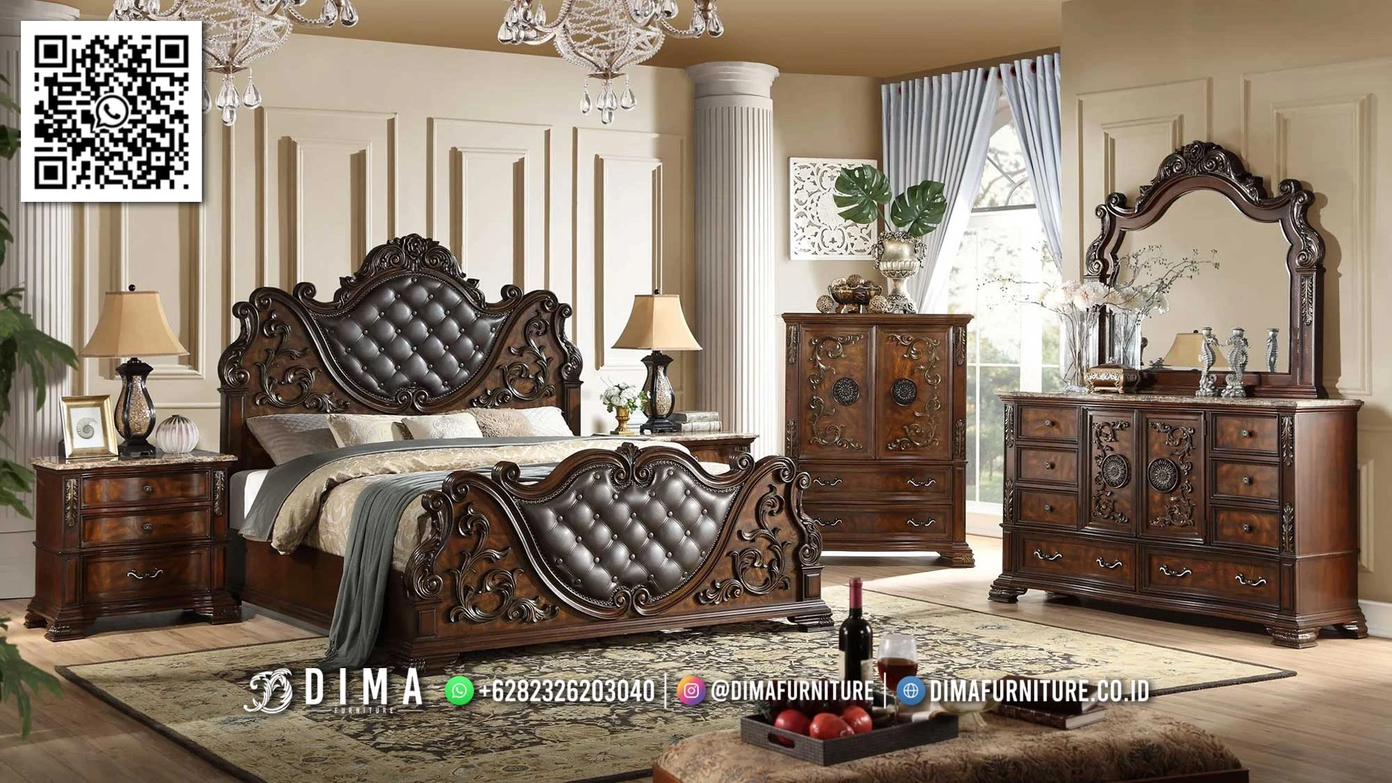 Set Kamar Tidur Mewah Royal Furniture Classic 203TTJ Set Kamar Tidur Mewah Royal Furniture Classic 203TTJ